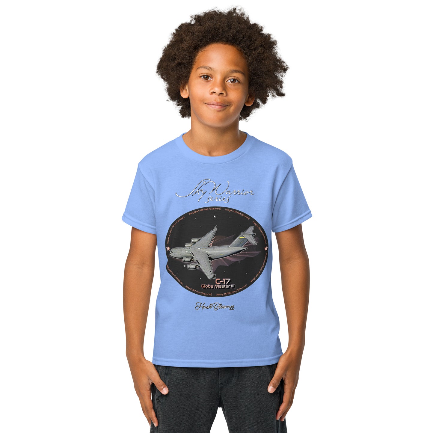 Carolina Blue - C17 Globe Master III Youth t-shirt