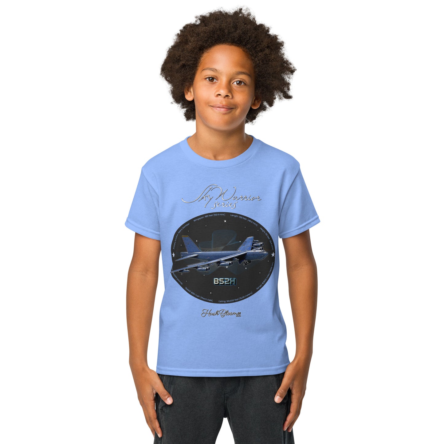 Carolina Blue - B52H Stratofortress- Youth t-shirt T-Shirt