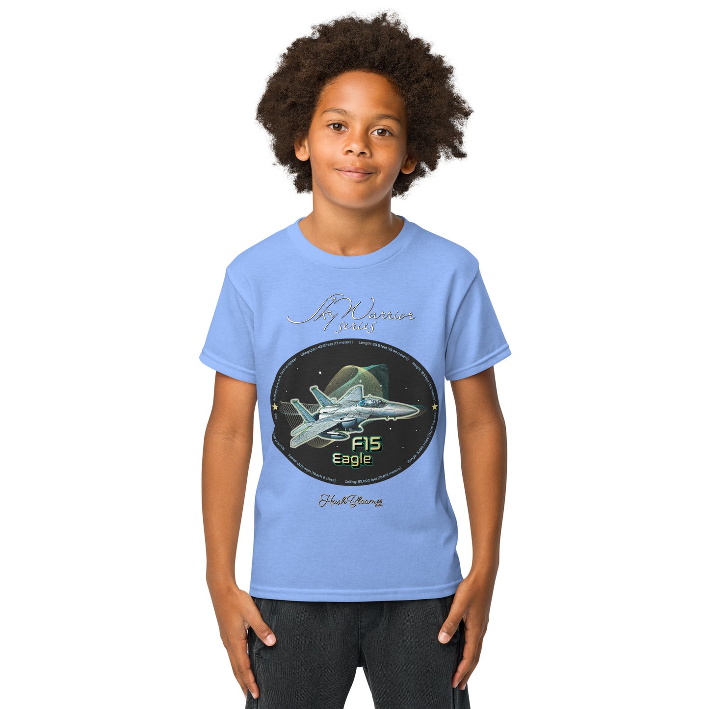 Carolina Blue - F15 Eagle Youth t-shirt