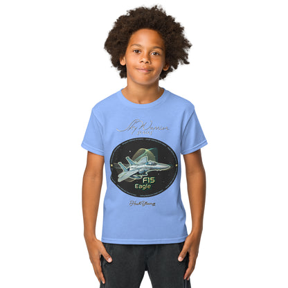 Carolina Blue - F15 Eagle Youth t-shirt