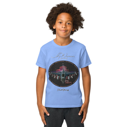 Carolina Blue - F16 Falcon Youth t-shirt