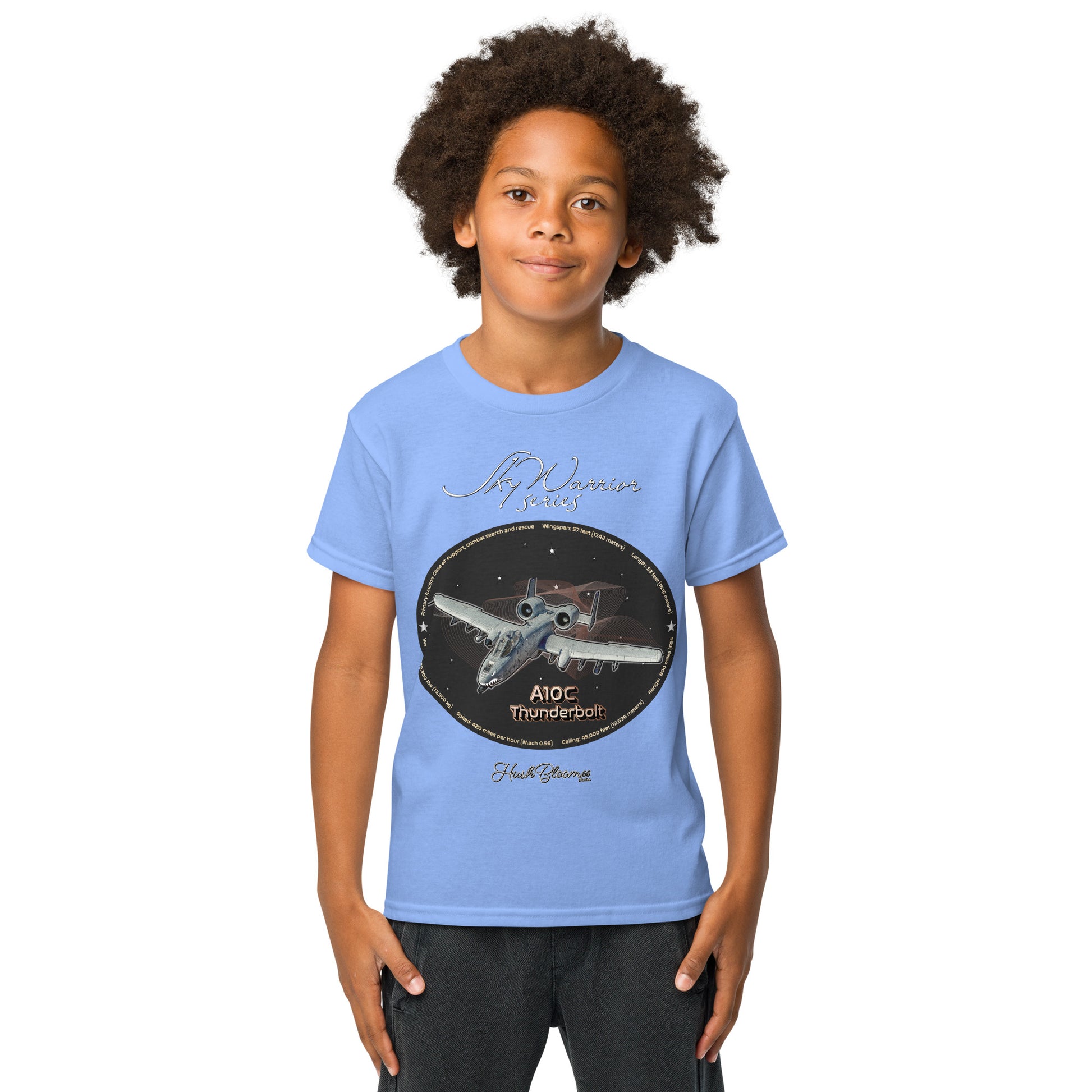 Carolina Blue - A10C Thunderbolt Youth t-shirt