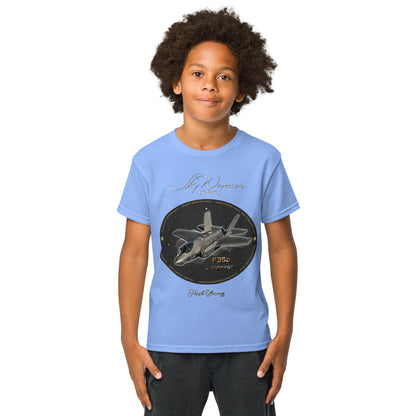Carolina Blue - F35A Lightning Youth t-shirt