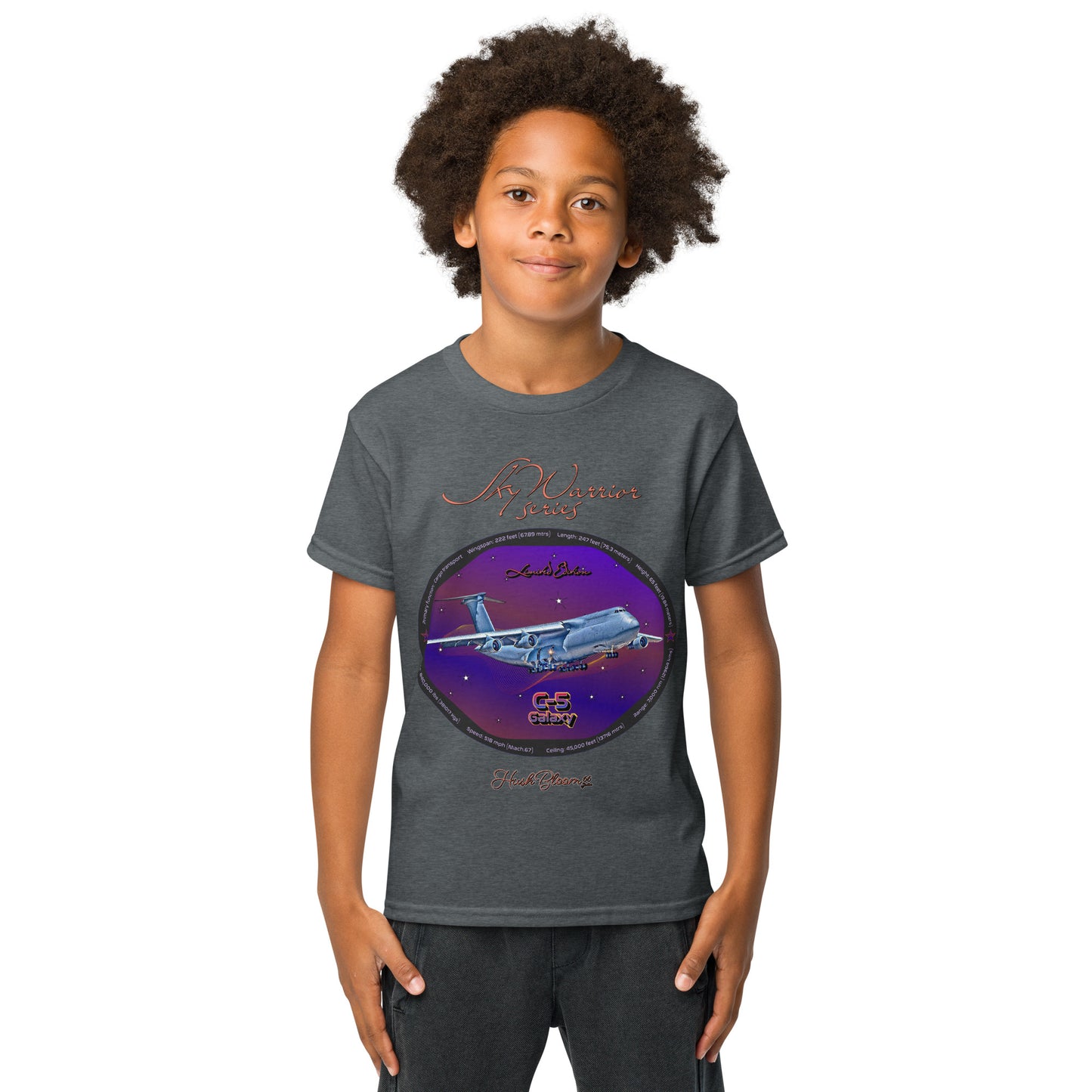 Dark Heather - C5 Galaxy (Limited Edition) Youth t-shirt