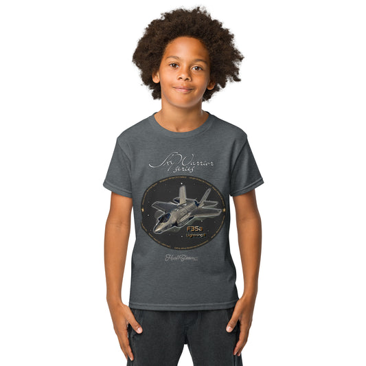 Dark Heather - F35A Lightning Youth t-shirt