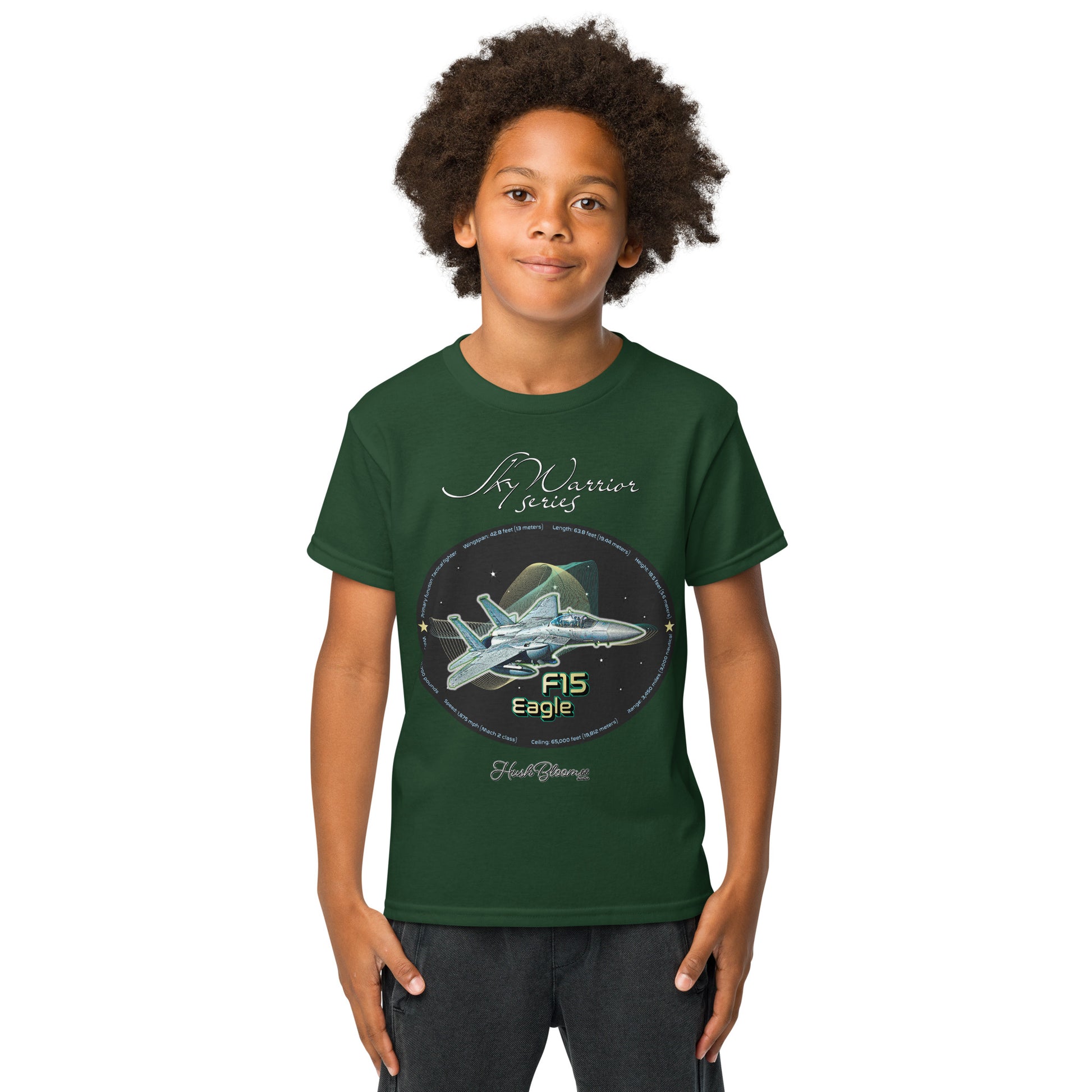 Forest Green - F15 Eagle Youth t-shirt