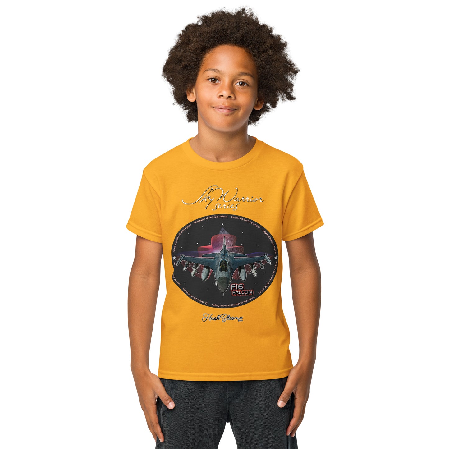 Gold - F16 Falcon Youth t-shirt