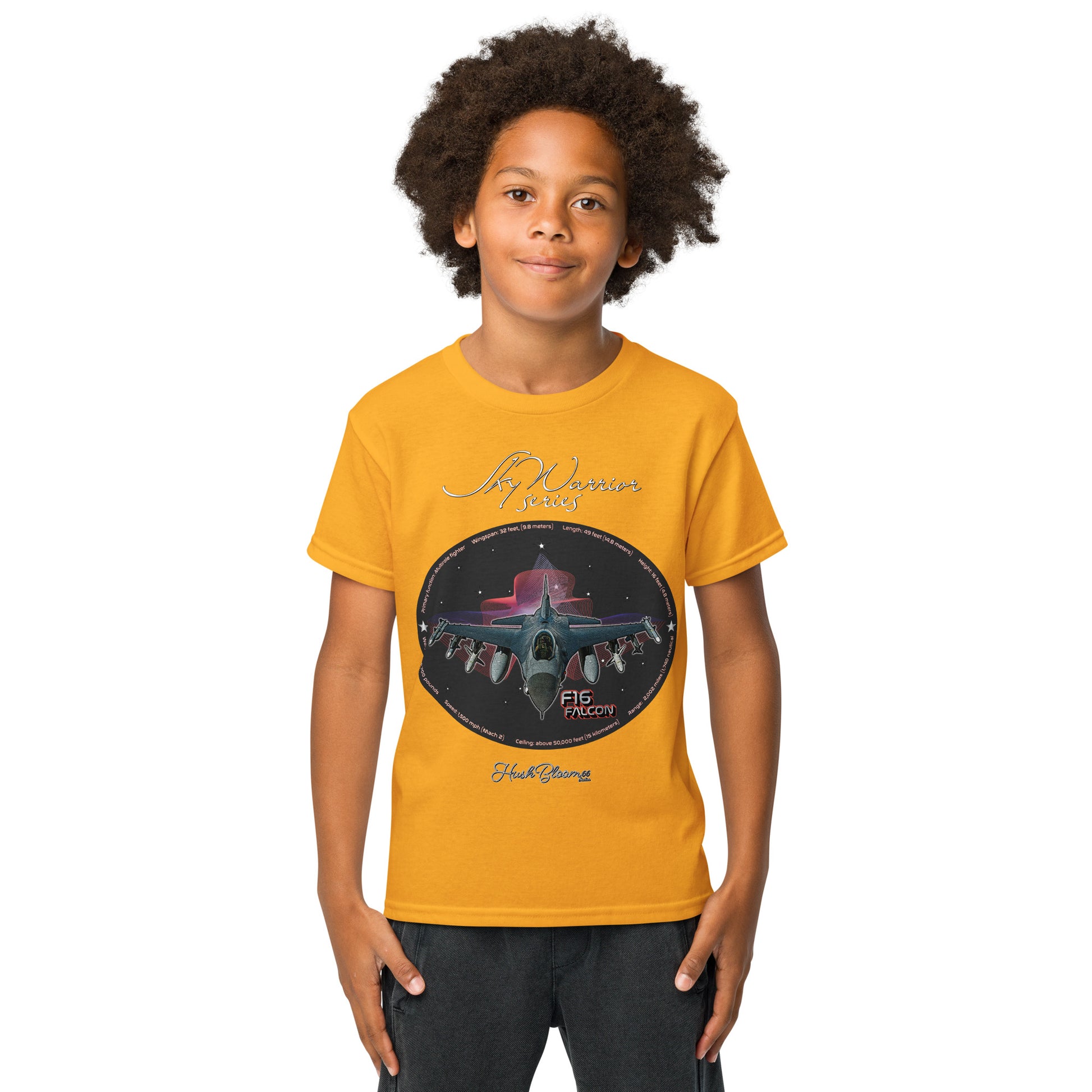 Gold - F16 Falcon Youth t-shirt