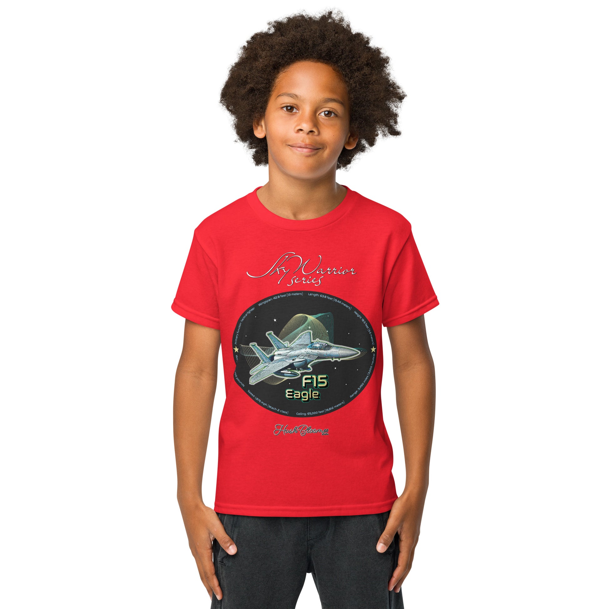 Red - F15 Eagle Youth t-shirt
