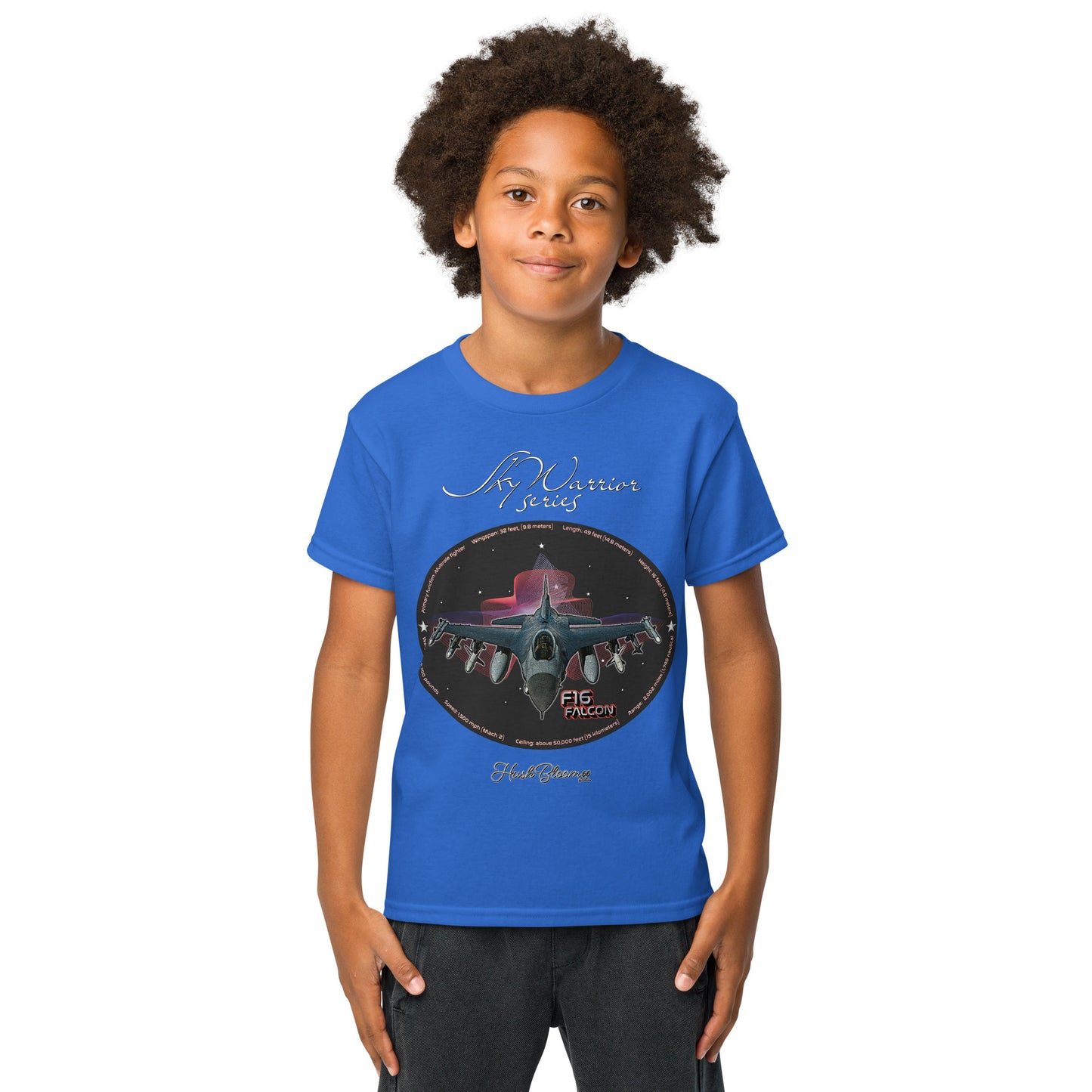 Royal - F16 Falcon Youth t-shirt